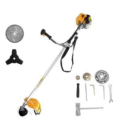 China 2-Stroke Grass Trimmer Professional 2 Stroke Brush Cutter JOBSITE Customized Tools Cutting Gasoline 43CC Hand Held Weed Brush Cutter for sale