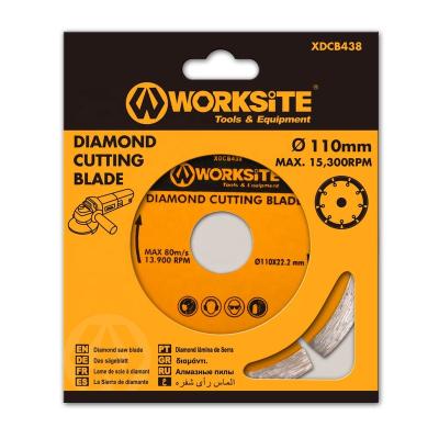 China WORKSITE Mulit-purpose 10mm Diamond Cutting Blade for Angle Grinder for sale