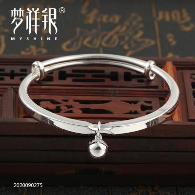 China Myshine CLASSIC 990 Fine Silver Stamped Beaded Bracelets For Women Jewelry for sale