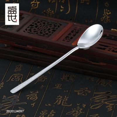 China Viable Myshine Simple Design 990 Fine Silver Baby Spoon Set for sale