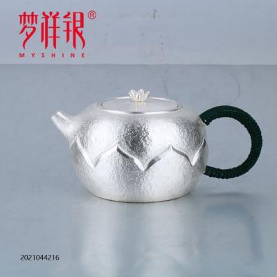 China Sustainable Fine Silver Myshine 990 Chinese Style Handmade Teapot And Kettles for sale