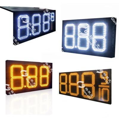 China Digital Gas Station Led Price Display Changer Sign 110 220VAC for sale