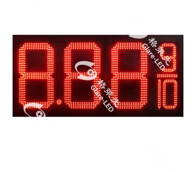 China 12'' Bright White Outdoor Waterproof Led Sign Board Gas Station for sale