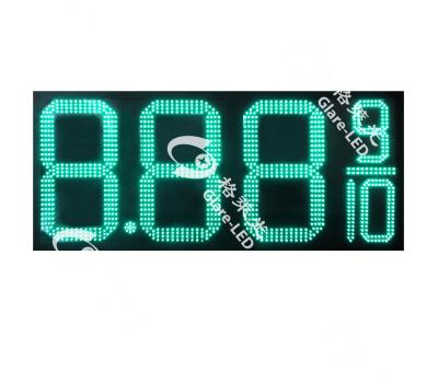 China Blue And White Gas Station Led Price Signs Display Board GSM for sale