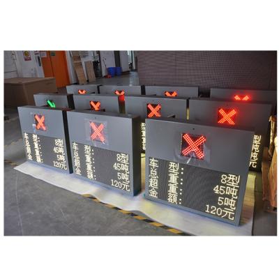 China Highway Toll Collection System LED Sign with Dual-color 2R1G Pixel Configuration for sale