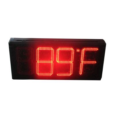 China Original Outdoor Waterproof Led Digital Double Side Time And Temperature Sign Led Timer Display Led Wall Clock for sale