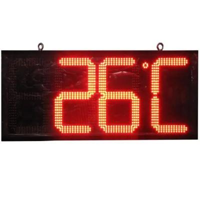 China Digital Wall Clock with Temperature and Humidity Display Large LED Screen Table Clock for sale