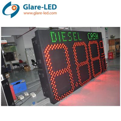 China 60inch LED Gas Sign Petrol Station Display Board Pixel Pitch Epistar LED Chip for sale