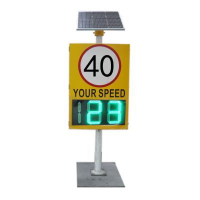 China 600x1000 Solar Radar Speed Limit Sign With Holder Outdoor LED Radar Traffic Signs for sale