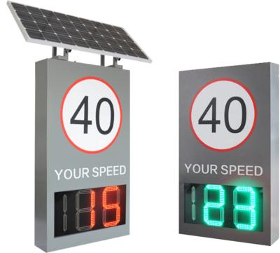 Chine Affichage LED de sécurité routière 50W Puissance maximale Radar solaire Signe de limite de vitesse pour l'avertissement routier à vendre