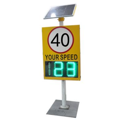 China Static Constant Current Driving Mode LED Display Road Warning Solar Radar Speed Sign for sale