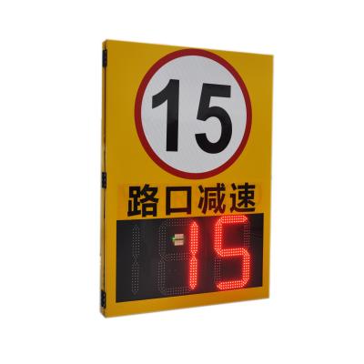 China IP65 Waterproof Radar Speed Limit Sign Led Display for Road Warning and Speed Control for sale