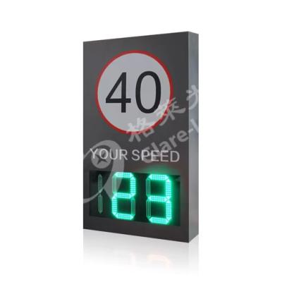 China 24GHz Radar Sensors Portable Solar LED Speed Limit Sign with 50W Peak Power and Radar for sale