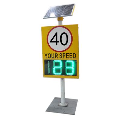 China Outdoor Solar Powered Radar Speed Sign Intelligent Snapshot Display for Speed Limit for sale