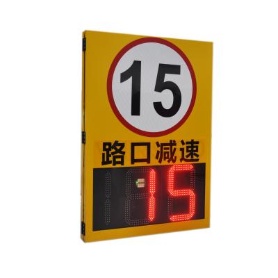 China Intelligent Snapshot Outdoor Solar Powered Radar Speed Sign for Traffic Management for sale