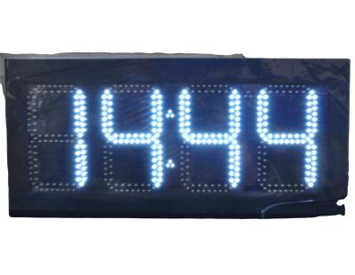 China Outdoor Media Photo 12 Inch LED Time Temperature Panel Advertising Led Gas Station Display for sale