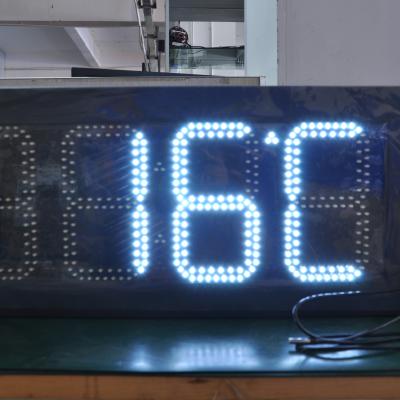 China Buiten 12 inch GPS Digitaal LED Clock Display Buiten 5000-8000cd/M2 Te koop