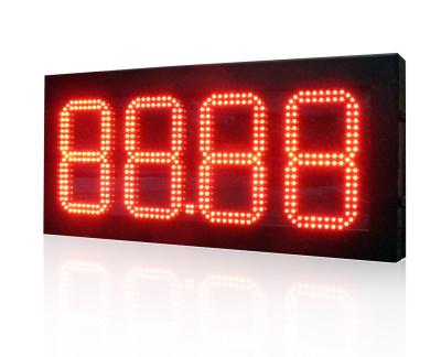 China 18 Inches Digital LED Gas Signs 7 Segment IP65 Outdoor with Digit Height 8