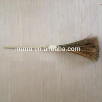 China Cheap and Natural Reed Tubular Bamboo Broom For Sale Adult Witch Phragmites Broom For Halloween Party for sale