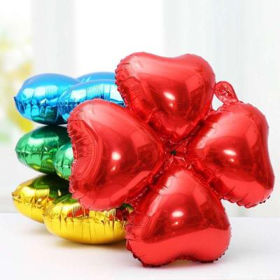 China Announcing Toy YH 18 Inch Balloon Birthday Party Column Arch Decor Globos Quatre-leave Clover Building Balloons for sale