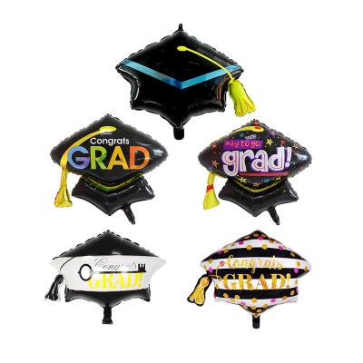 China Congratulation Gift Toy YH Graduation Balloon GRAD Cap Foil Balloon Graduation globos for sale