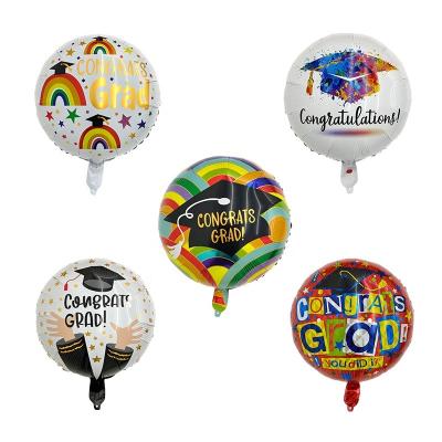 China Gift Toy YH New Arrival 18 Inch Around Grads Globo Party Balloons Graduation Decorations for sale