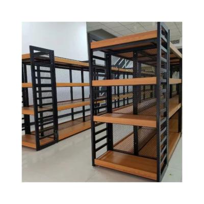 China High Quality Wooden Supermarkets Shelf Bracket Supermarket Shelves for sale