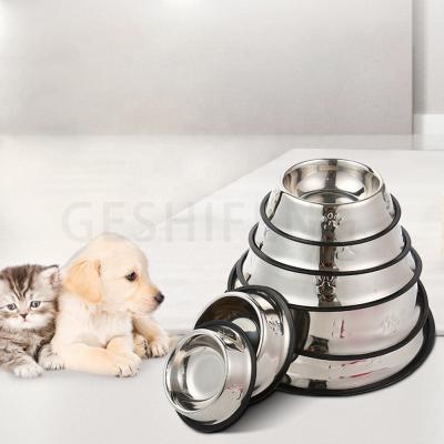 China Slow Drop Shipping Dog Ball Pet Driver Stainless Steel Bowl Dog Driver for sale