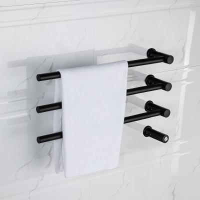 China Heater TARRIOU Black Electric Towel Warmer Rack With Switch for sale