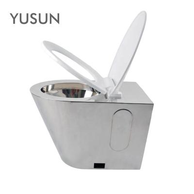 China Concealed Cistern YUSUN Wall Hung WC Toilet Stainless Steel for sale