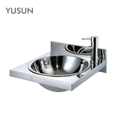 China Modern New Style 304 Project Use Stainless Steel Square Hand Wash Basin for sale