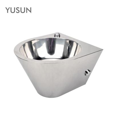 China Modern High Security Stainless Steel Wall Mounted Wash Basin For Jail Jail for sale