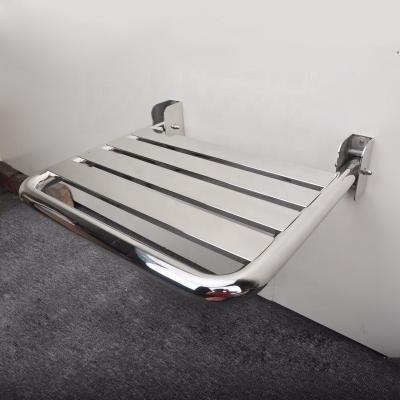 China YUSUN Modern Foldable Stainless Steel Shower Bathroom Seat Wall Mounted Shower Chair for sale