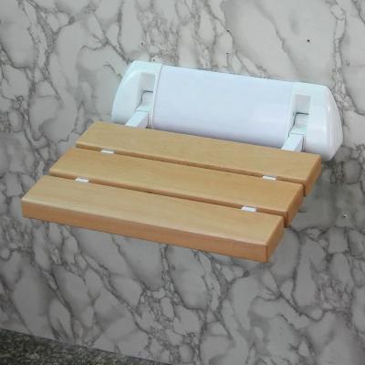 China YUSUN Modern Wooden Wall Mounted Folding Shower Seat for sale