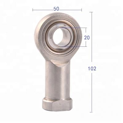 China SSI20T/K Female Straight M20x1.5 20mm Bore Stainless Steel Rod Ends 5 - 30 mm for sale