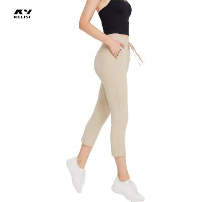 China Ladies Antibacterial Custom Sports Pants Women Long Pants Fitness Joggers Female Casual Ankle-Length Pants for sale