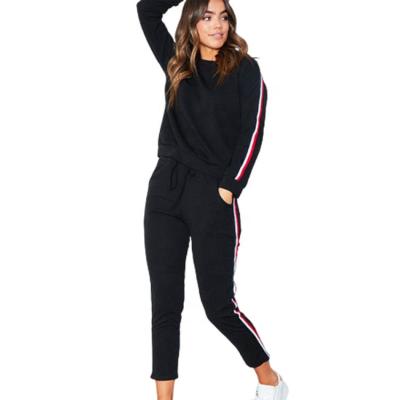 China Hot Selling Casual Sport Breathable Suits Women's Empty Round Neck Tracksuit for sale