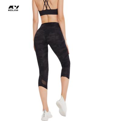 China 2021 New Design Women Antibacterial Custom Yoga Pants Workout Clothing High Waist Fitness Gaiters Without Pocket for sale