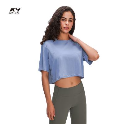 China QUICK DRY High Quality Workout Crop Top Shirt Top Crop T-Shirt for sale