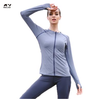 China New Women's QUICK DRY Jacket Fashion Zipper Jacket Yoga Fitness Training Suit Wholesale for sale