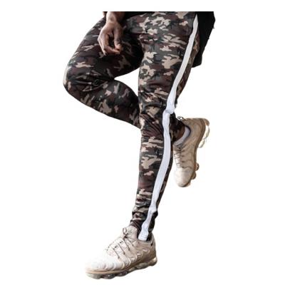 China QUICK DRY Warm Camouflage Track Pants Mens Nylon Track Sweatpants With Drawstring for sale