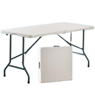 China Modern Foldable Outdoor Plastic Bedroom Tables Portable Square White Computer Desk Home Dining Conference Table for sale