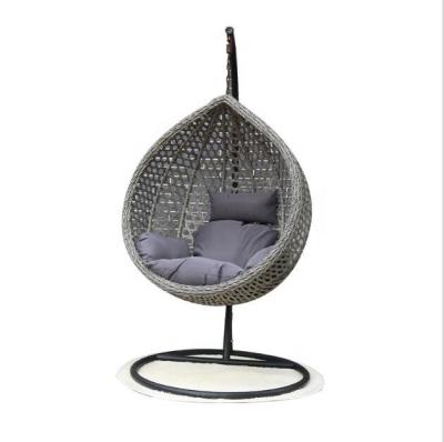 China Modern Most Popular Outdoor Swing Chair Furniture Egg Rattan Indoor Hanging Chair for sale