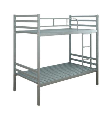 China Modern Bunk Bed School Dorm Student Iron Double Decker Metal Steel Pipe Bunk Bed for sale