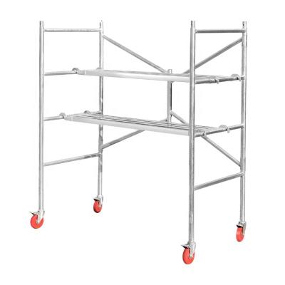 China Modern Scaffolding Ladder Foldable Work Platform With Wheel Window Cleaning System for sale