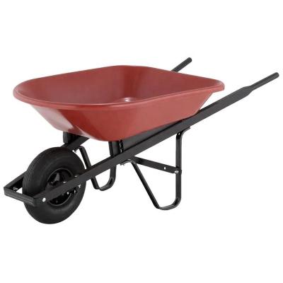 China Good Quality Fast Red Modern Construction Construction Site Delivery Industrial Wheelbarrow for sale