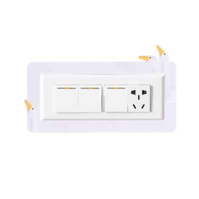 China Creative Luminous Home Decoration Silicone Stickers Plug WALL STICKER Power Switch Stickers Waterproof Cute Wall Stickers for sale