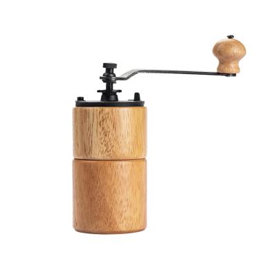 China 2022 New Style Household Adjustable Manual Coffee Grinders Wooden Handmade Home Travel for sale