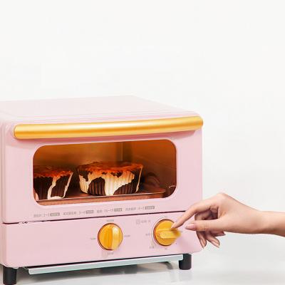 China Household Multicolor Optional Cute Household Desktop Multifunctional Mini Electric Baking Oven for sale