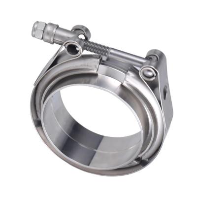 China Heavy Duty Quick Release Stainless Steel Hose Clamps With Flange Coupling 1.5 Inch Thread Galling Free for sale